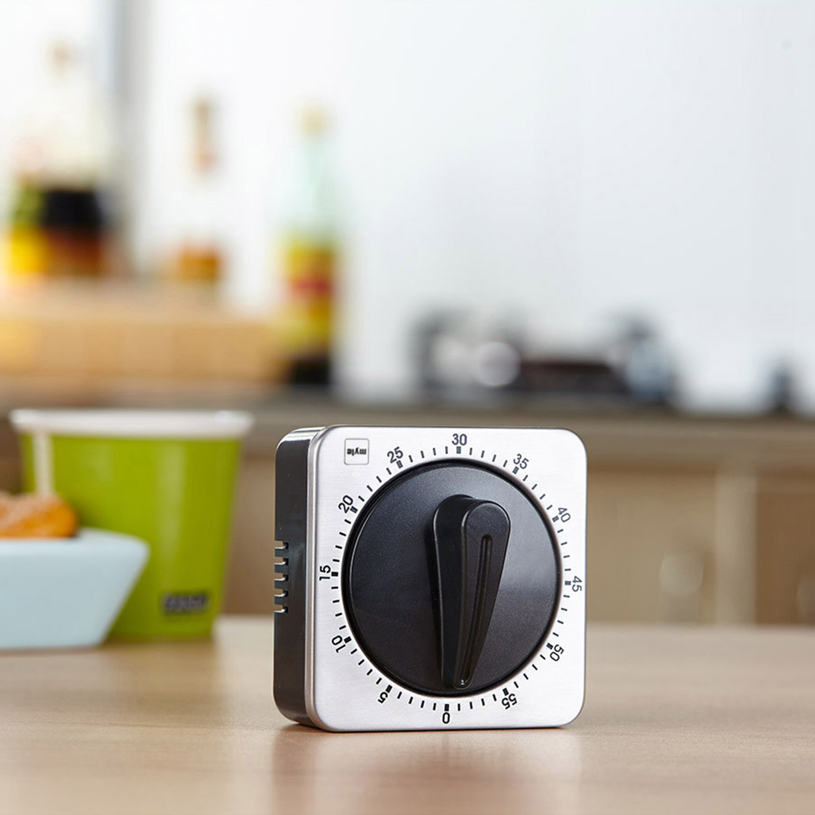Baking Kitchen Set Up - キッチン用マグネット式カウントダウンタイマー 60分巻き上げ式機械式タイマー 家庭用ステンレス製 ホームベーキング、料理、オーブン用