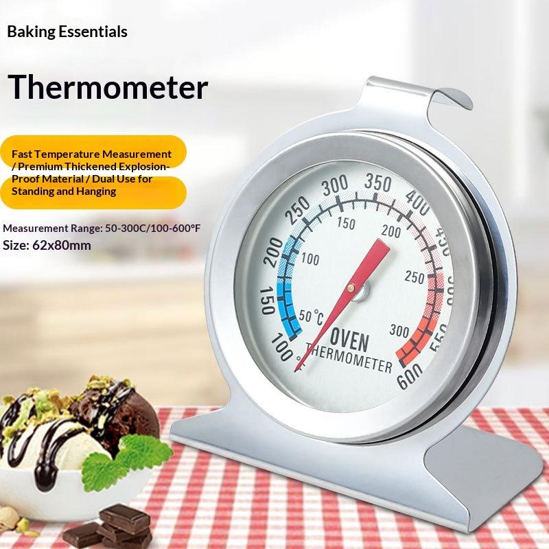 Kitchen Up - 1個入りキッチンツール300 ° C ステンレスオーブンサーモグラフミニダイヤルスタンドアップ温度計バーベキューサーモグラフ家庭用オーブン調理器具