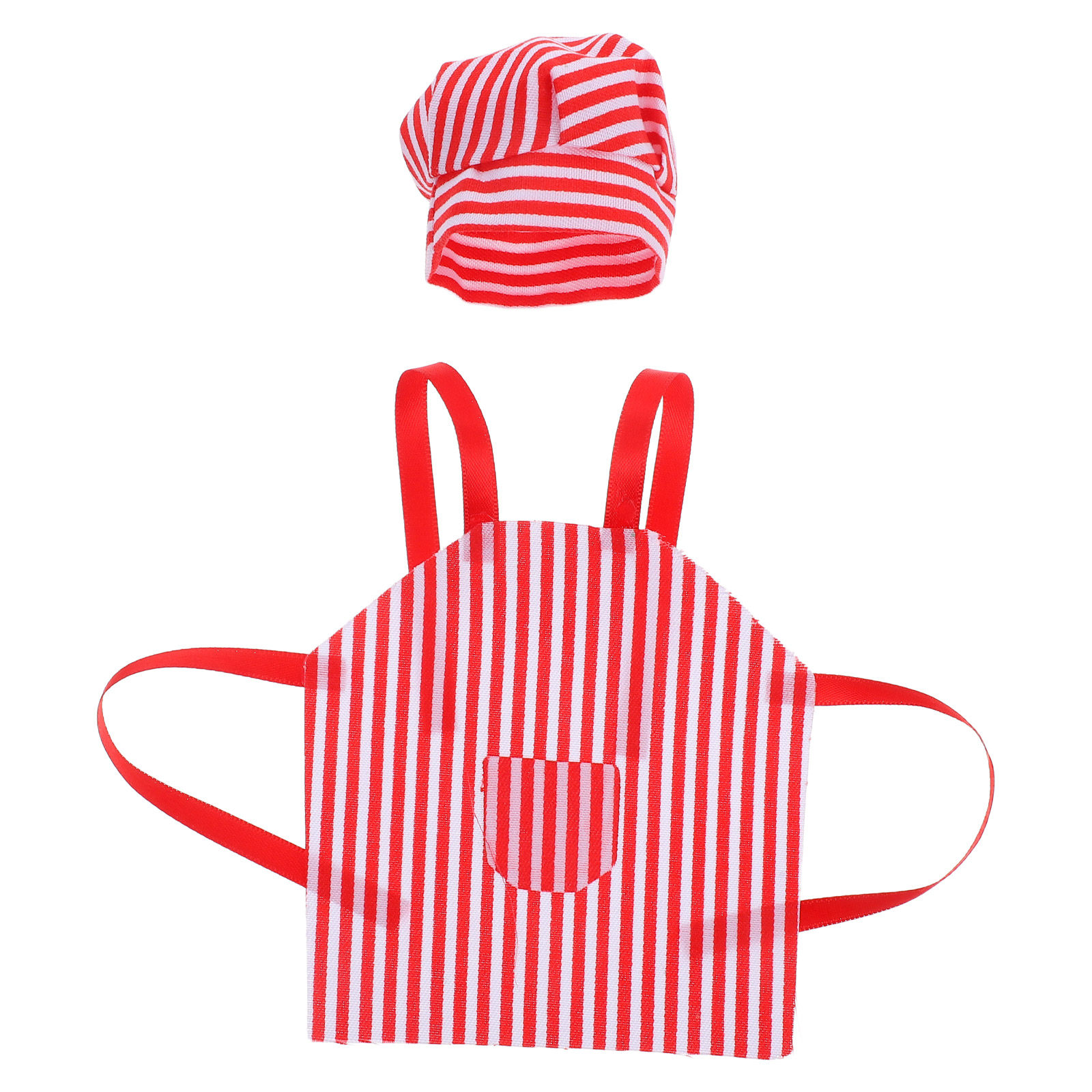 Baking Kitchen Set Up - ミニシェフエプロンと帽子セット ミニチュアドールハウス キッチンアクセサリー クラフトベーキングデコレーション用品 ミニドレスアップ