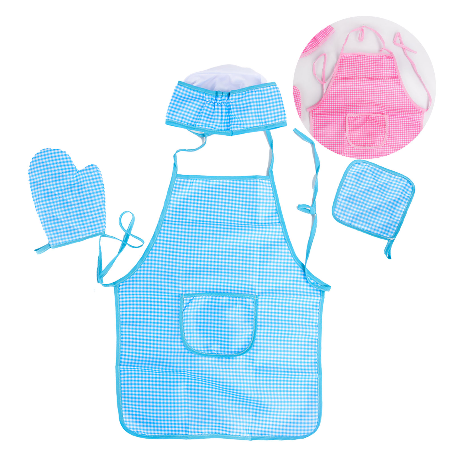 Baking Kitchen Set Up - 子供たちが家でごっこ遊びをする キッチンごっこ遊び 男の子と女の子が着せ替えをする 服 シェフセット ベーキング調理器具