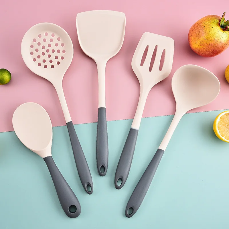 Kitchen Utensils - 5点セット キッチンツール ノンスティック スロット付きスパチュラ スキマー スプーン