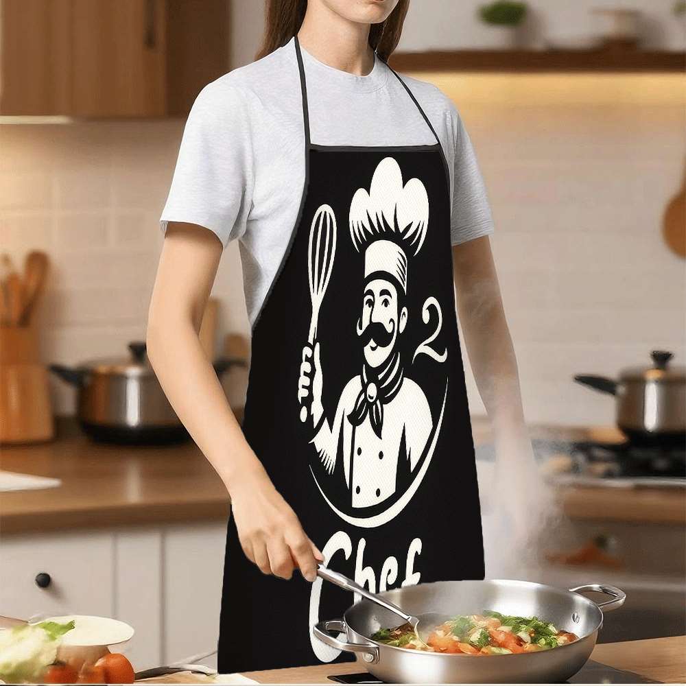 シンプルでクラシックなテーマのエプロン1枚。自信に満ちた遊び - Baking Kitchen Design Ideas のレビューと価格