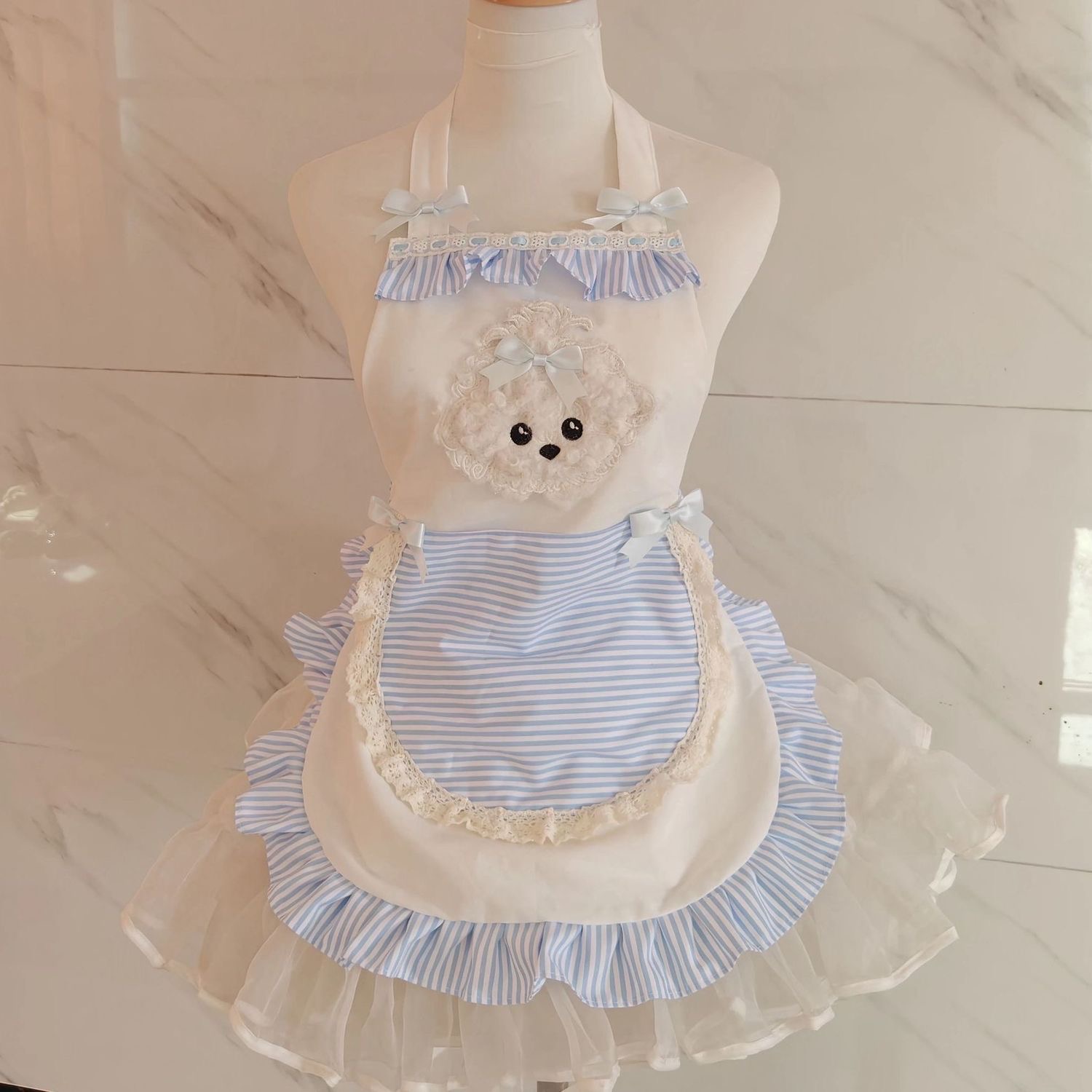 1pc かわいいストライプエプロンプリンセススタイルホームエ - Kitchen Baking Must Haves のレビューと価格