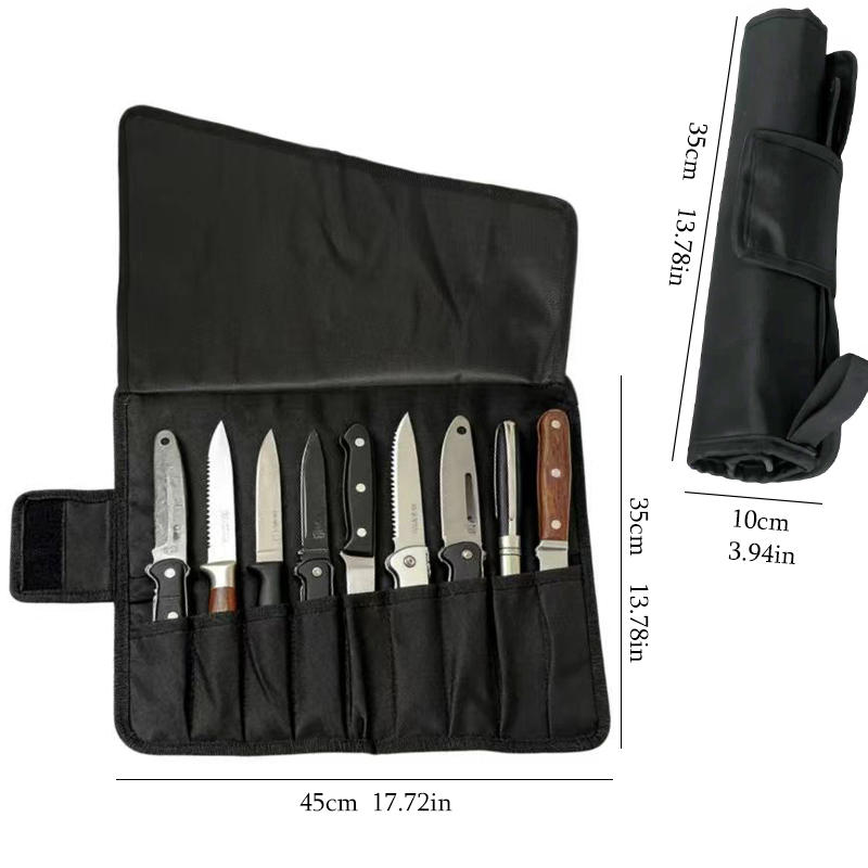 9スロット折りたたみ式ロールアップシェフナイフバッグ耐久性の - Kitchen Up のレビューと価格