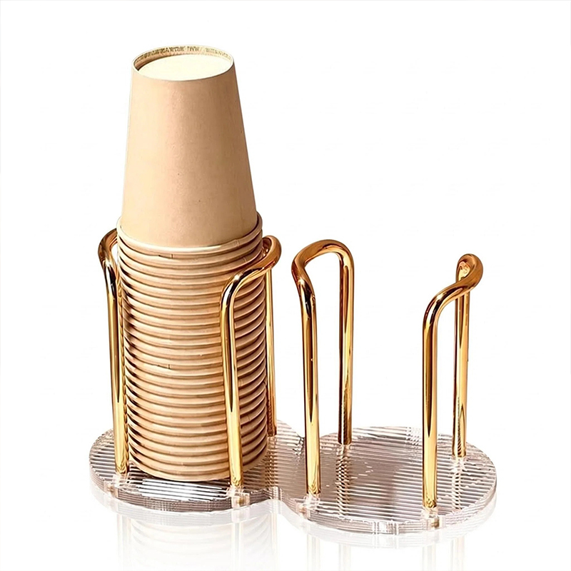 2スロットカップディスペンサーホルダー、使い捨て紙コップ・プ - Kitchen Up のレビューと価格