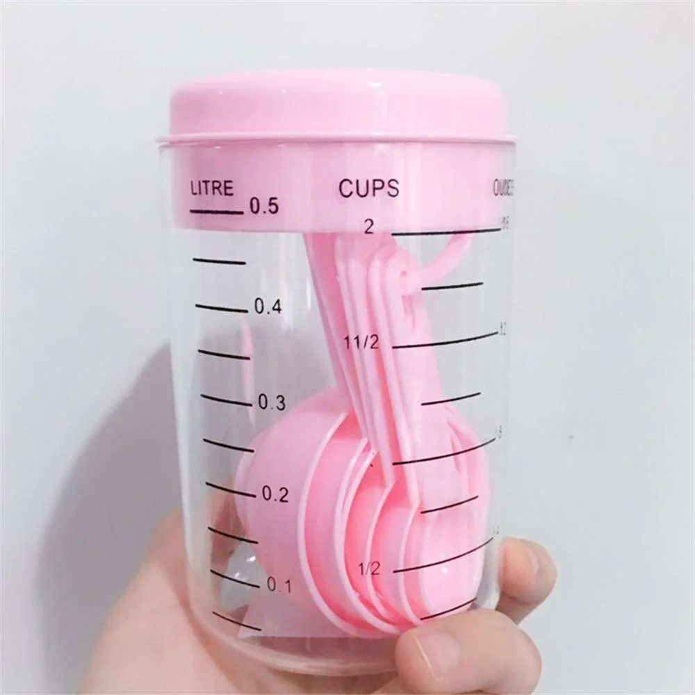 7 ピース/セットプラスチック計量カップとスプーン紅茶コーヒ - Kitchen Baking Tray Set のレビューと価格