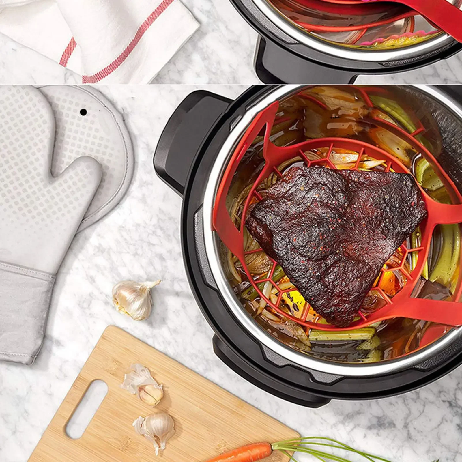 4個セット多機能シリコンキッチンツール、家庭用ベーキング用ポ - Kitchen Baking Tray Set のレビューと価格