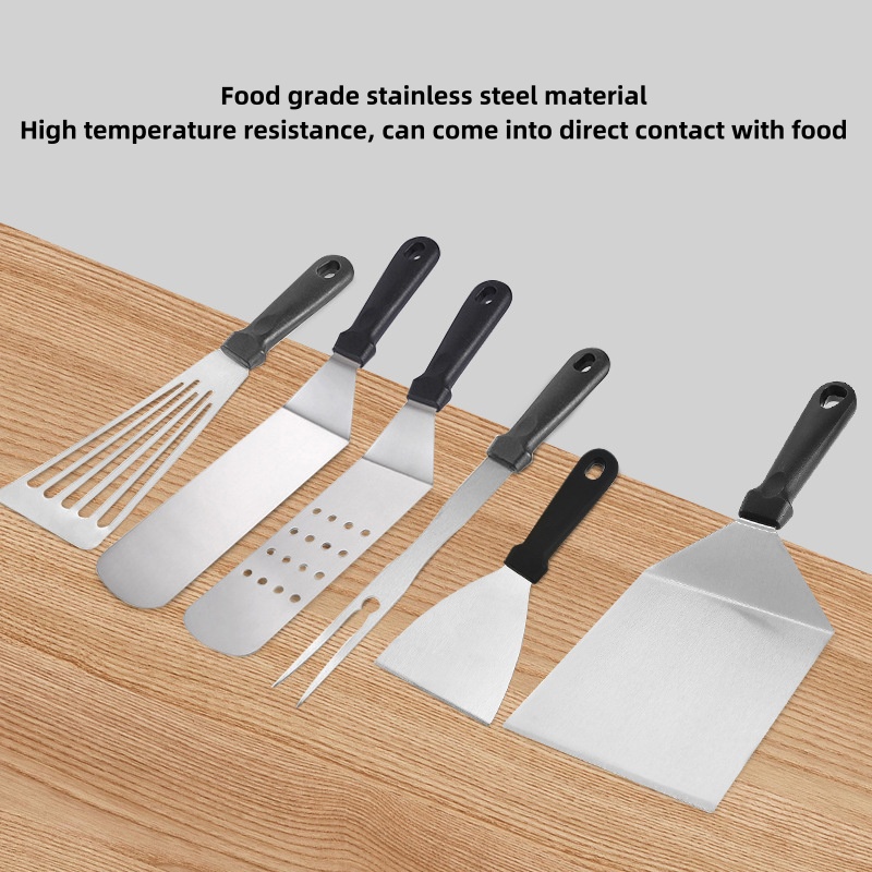 キッチンステンレス鋼スクレーパー調理ヘラバーベキューヘラプレ - Kitchen Utensils のレビューと価格