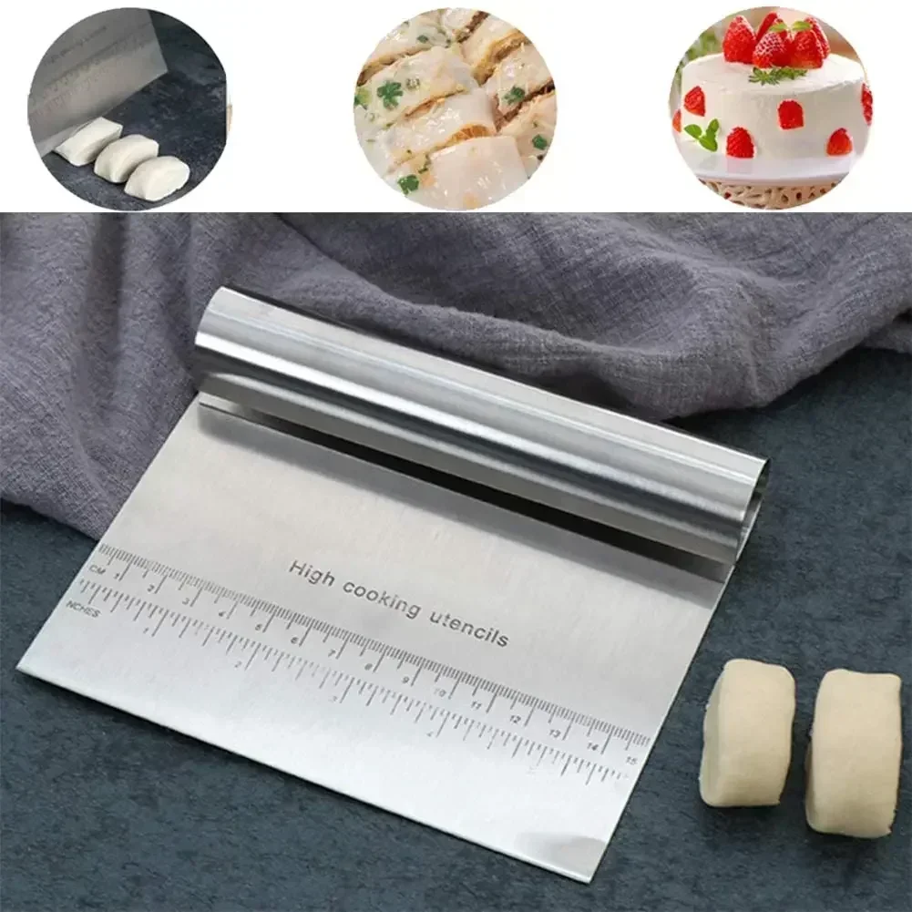 ステンレス鋼ケーキスクレーパーペストリーカッターベーキングケ - Kitchen Baking Tray Set のレビューと価格