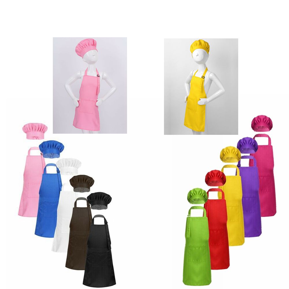 調節可能なシェフエプロンと帽子セット ポケット付き マルチカ - Baking Kitchen Set Up のレビューと価格