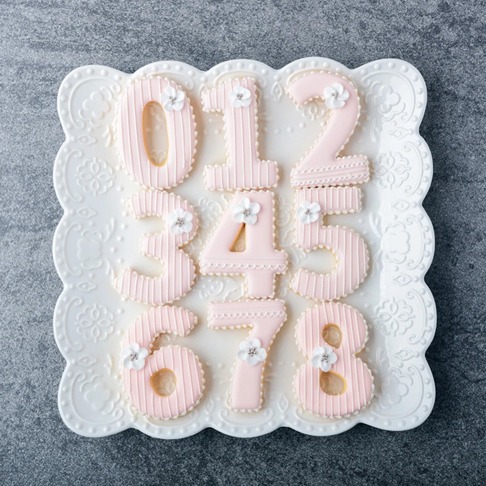 大きな数字のクッキーカッター、ビスケット型、キッチンベーキン - Kitchen Appliances For Baking のレビューと価格