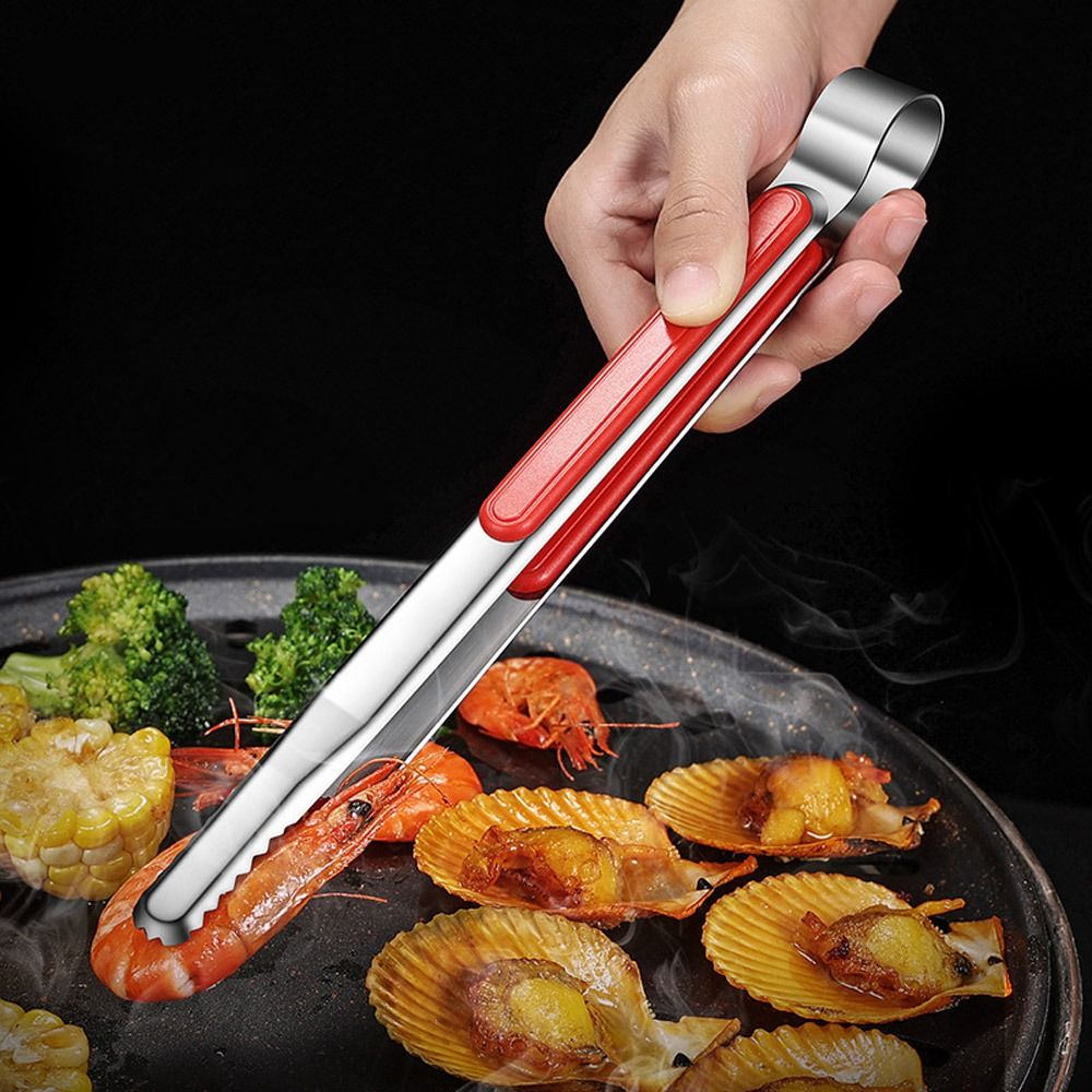 韓国のステンレス鋼のフードトング、バーベキュー肉のスポーツ用 - Kitchen Utensils のレビューと価格
