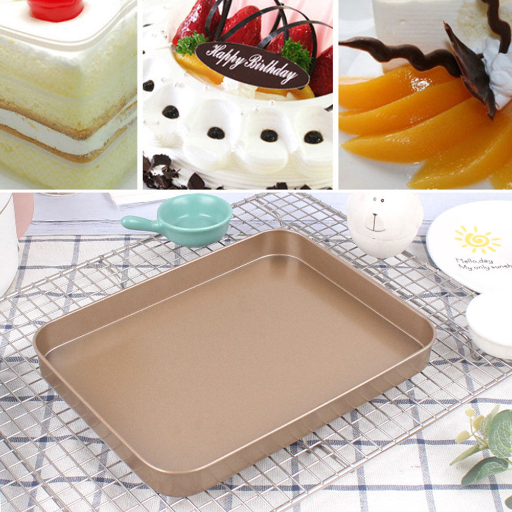 炭素鋼製長方形ケーキ型 10インチ ノンスティック ベーキン - Kitchen Baking Trays のレビューと価格